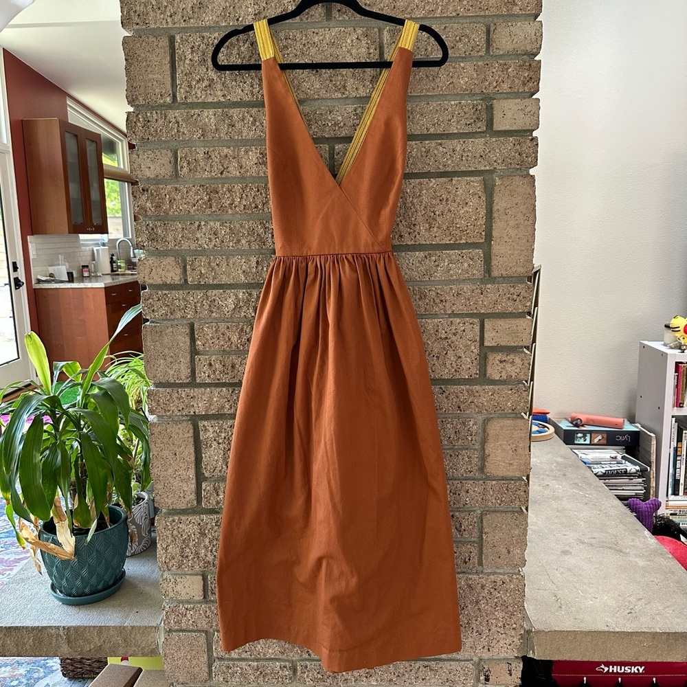 Christine Alcalay Cleo dress in cinnamon